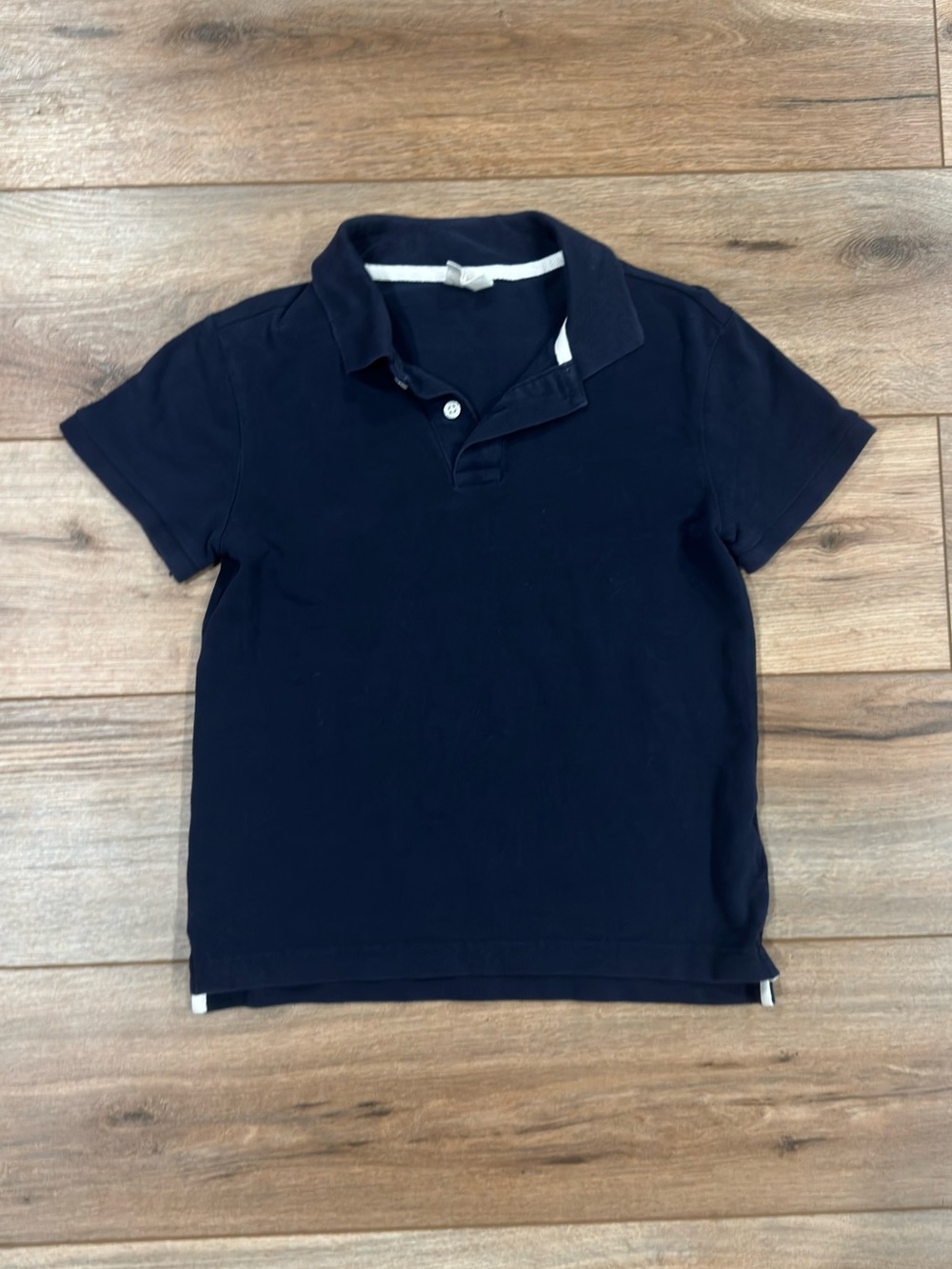CRAZY 8 2000s Y2k Classy Navy Blue Cotton Polo Shirt | Size XS